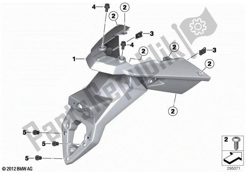 Toutes les pièces pour le Support De Plaque D'immatriculation du BMW F 650 GS Twin K 72 2008 - 2012