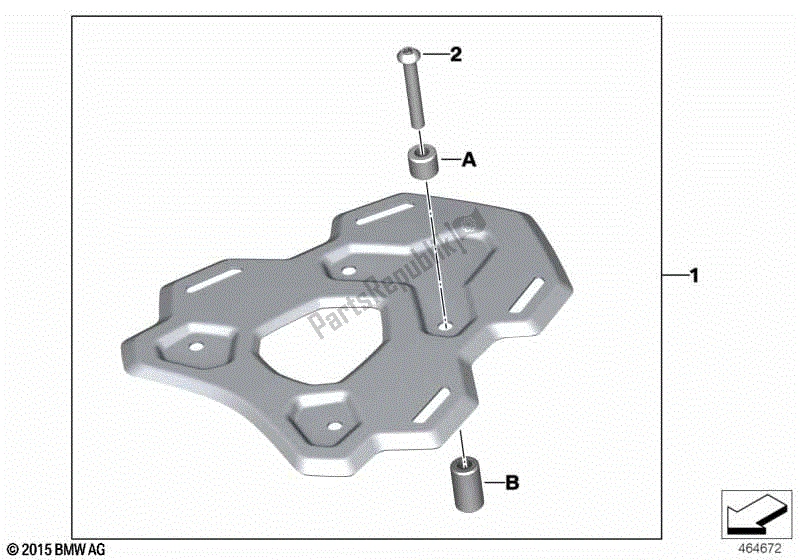 Todas las partes para Rejilla De Equipaje de BMW F 650 GS Twin K 72 2008 - 2012