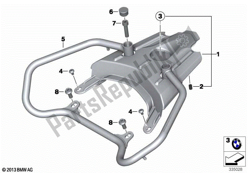 Todas las partes para Rejilla De Equipaje de BMW F 650 GS Twin K 72 2008 - 2012