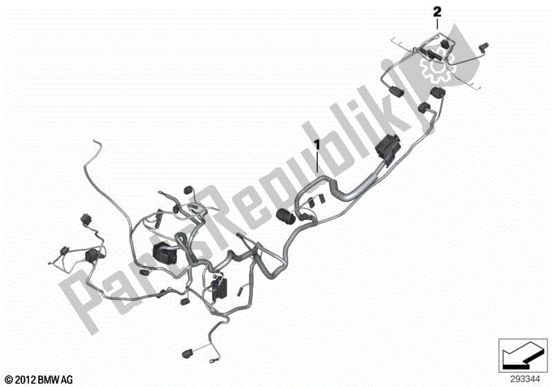 Todas las partes para Arnés Principal / Arnés Trasero de BMW F 650 GS Twin K 72 2008 - 2012