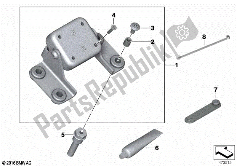 Toutes les pièces pour le Pièces De Montage, Navigateur Bmw du BMW F 650 GS Twin K 72 2008 - 2012