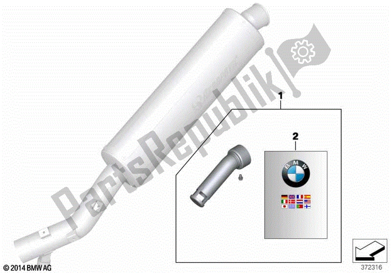 Todas las partes para Inserto De Silenciador de BMW F 650 GS Twin K 72 2008 - 2012