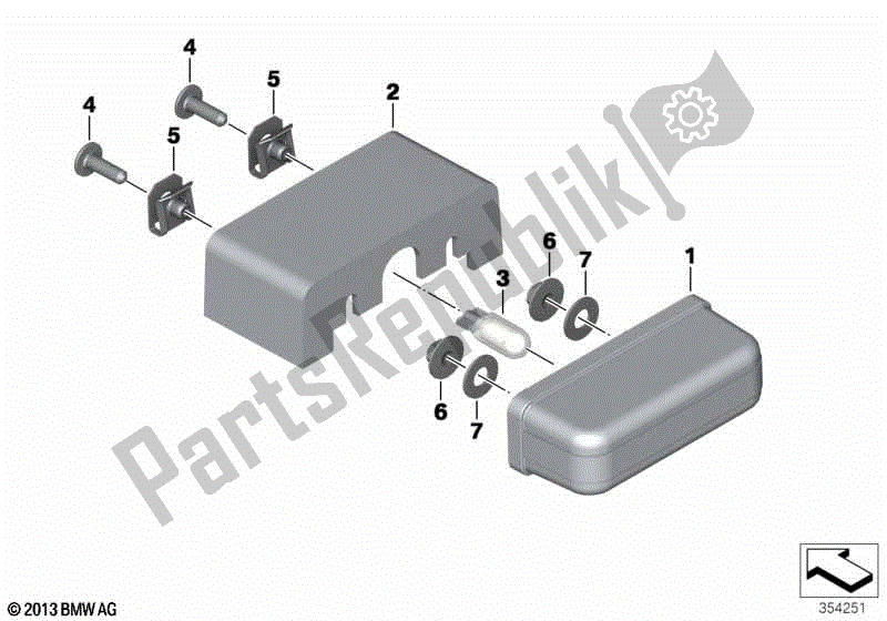 Todas las partes para Luz De La Placa De Matrícula de BMW F 650 GS Twin K 72 2008 - 2012