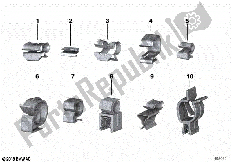 Todas las partes para Clips De Retención, Clips De Línea de BMW F 650 GS Twin K 72 2008 - 2012