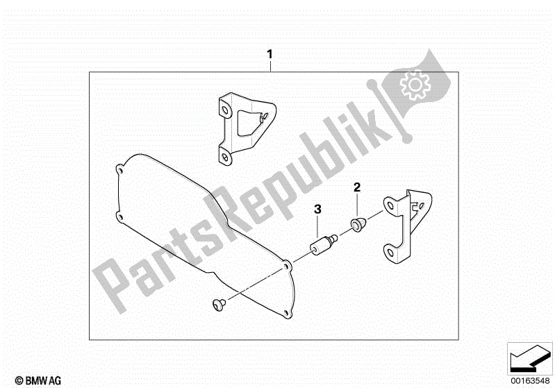 Toutes les pièces pour le Ensemble, Garde-pierres Légers De Conduite Tout-terrain du BMW F 650 GS Twin K 72 2008 - 2012