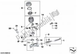 Single parts, parking brake fitting