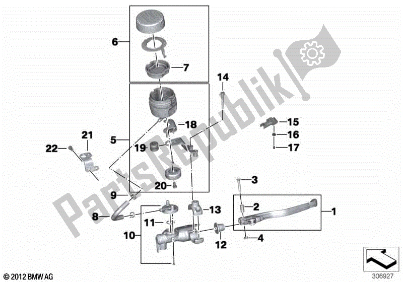 Todas las partes para Piezas Sueltas, Freno De Estacionamiento de BMW F 650 GS Twin K 72 2008 - 2012