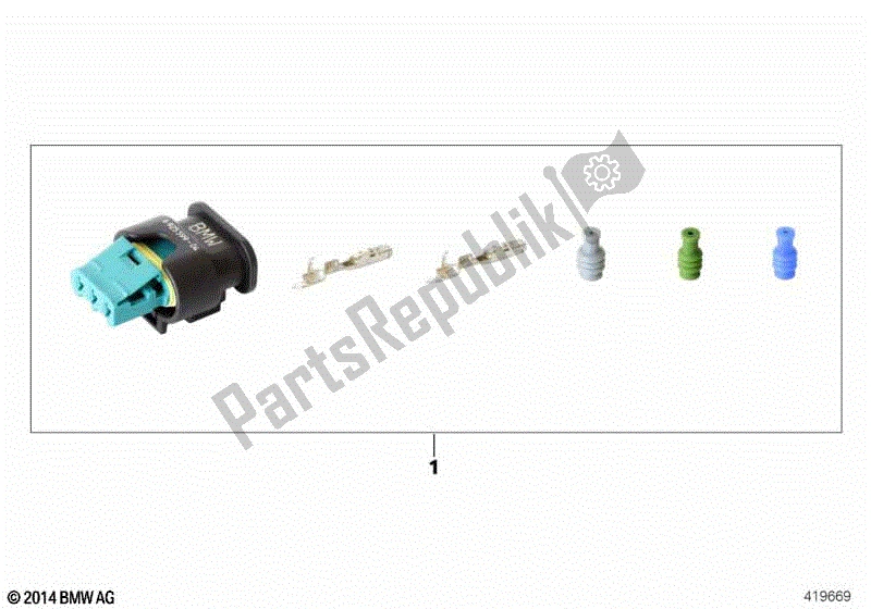 Todas las partes para Carcasa De Enchufe, Interruptor De Soporte Lateral de BMW F 650 GS Twin K 72 2008 - 2012