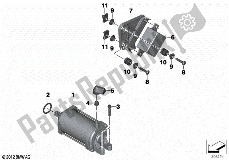 Todas las partes para Inicio de BMW F 650 GS Twin K 72 2008 - 2012