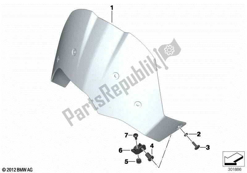 Todas las partes para Parabrisas, Alto, Claro de BMW F 650 GS Twin K 72 2008 - 2012