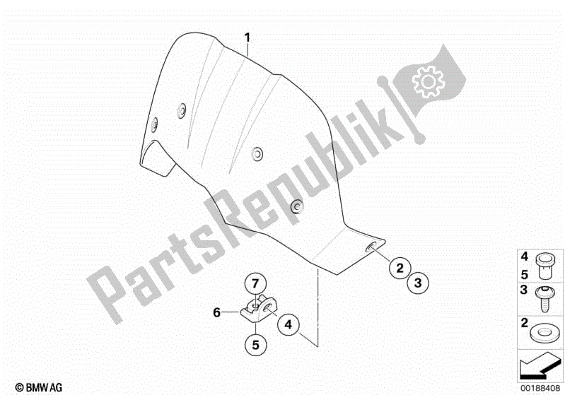 Toutes les pièces pour le Pare-brise du BMW F 650 GS Twin K 72 2008 - 2012