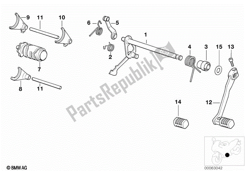 Todas las partes para Piezas De Cambio De Transmisión De 5 Velocidades de BMW F 650 ST  E 169 1996 - 2000