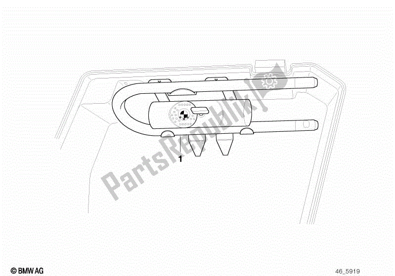 Todas las partes para Juego De Instalación De Cerradura Tipo Arco de BMW F 650 ST  E 169 1996 - 2000