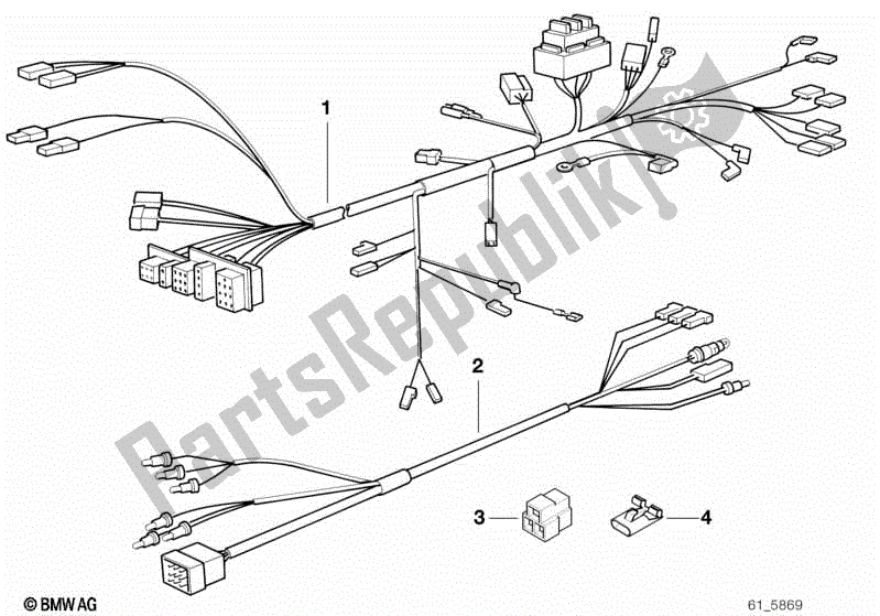 Todas las partes para Arnés De Cable de BMW F 650 ST  E 169 1996 - 2000