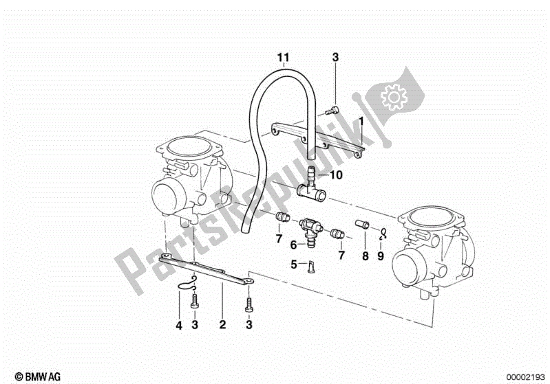 Todas las partes para Piezas De Montaje Del Carburador de BMW F 650 ST  E 169 1996 - 2000