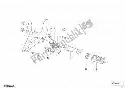 Footpeg plate/Rear footpeg