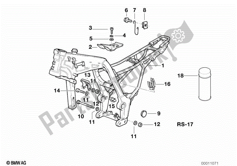 Todas las partes para Marco de BMW F 650 ST  E 169 1996 - 2000