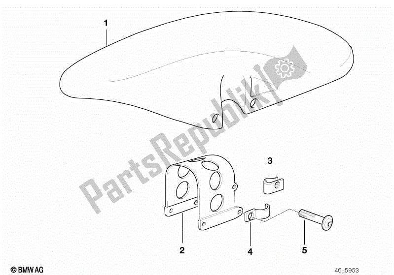 Todas las partes para Guardabarros De La Rueda Delantera de BMW F 650 ST  E 169 1996 - 2000