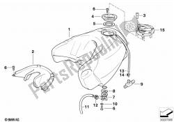 Fuel tank mounting parts