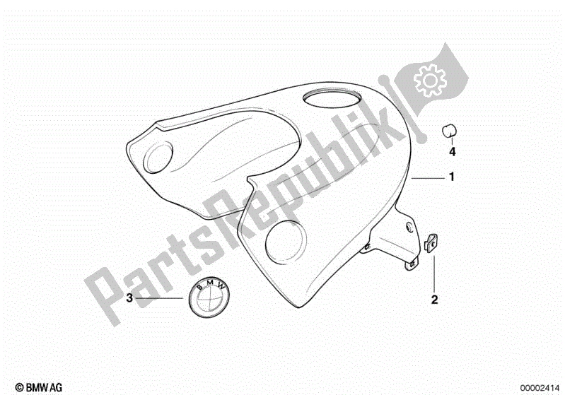 Wszystkie części do Panel Poszycia Zbiornika Paliwa BMW F 650 ST  E 169 1996 - 2000