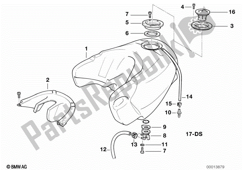 Todas las partes para Depósito De Combustible / Componentes Externos F650 / 93 de BMW F 650 ST  E 169 1996 - 2000