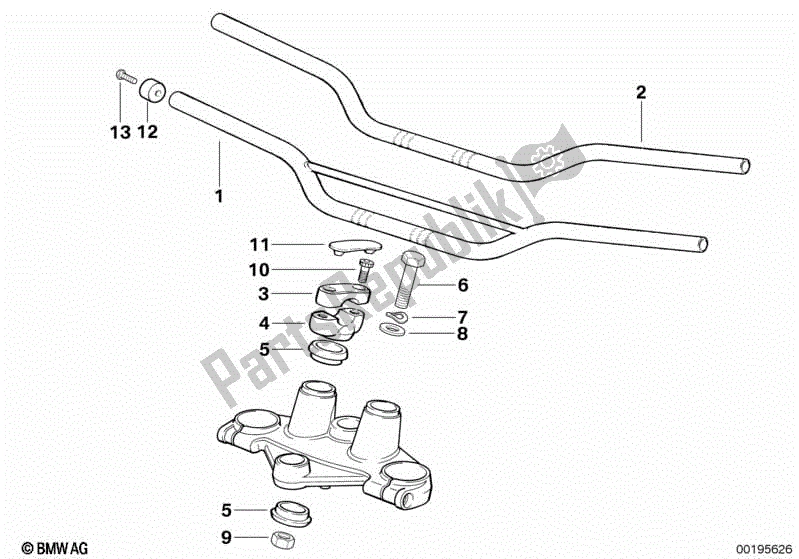 Todas las partes para Manillar / Montaje de BMW F 650 ST  E 169 1996 - 2000