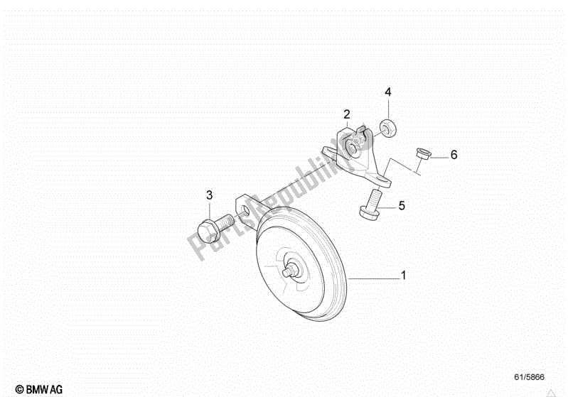 Todas las partes para Cuerno de BMW F 650 ST  E 169 1996 - 2000