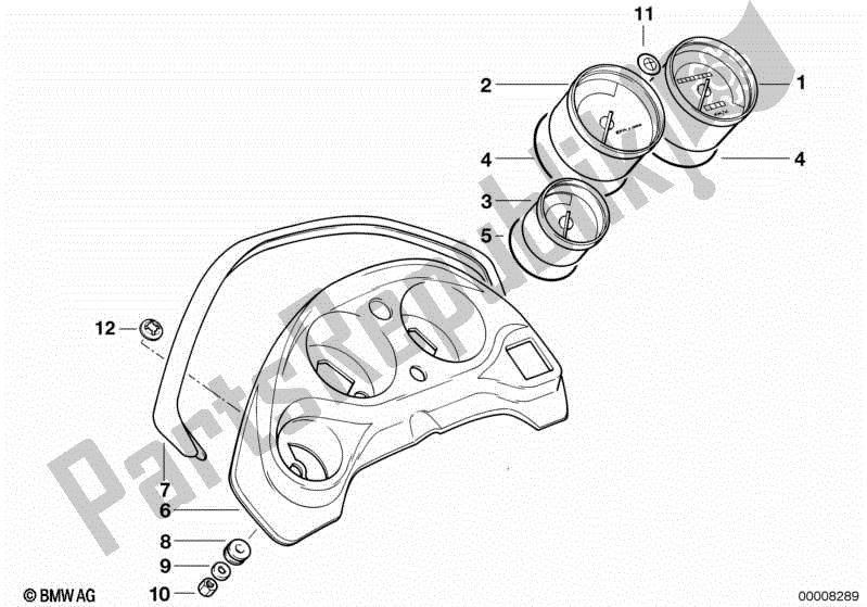 Todas las partes para Instrumentos de BMW F 650 ST  E 169 1996 - 2000