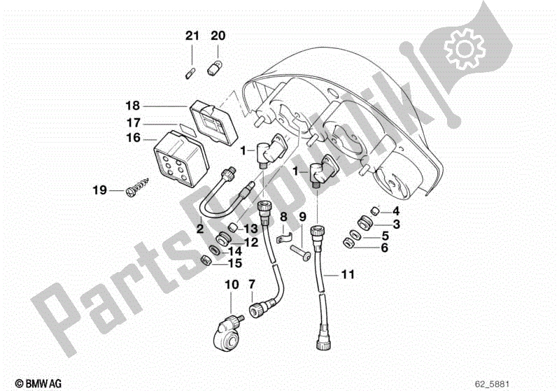 Todas las partes para Instrumentos / Piezas De Montaje de BMW F 650 ST  E 169 1996 - 2000