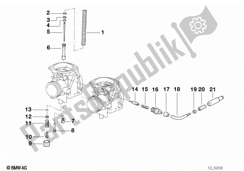 Todas las partes para Control De Mezcla de BMW F 650 ST  E 169 1996 - 2000