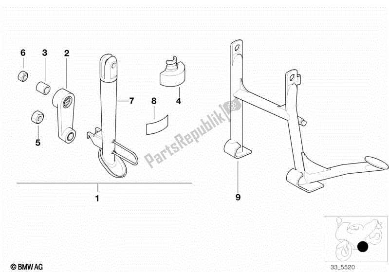 Todas las partes para Kit De Modificación F Chasis Inferior de BMW F 650 ST  E 169 1996 - 2000