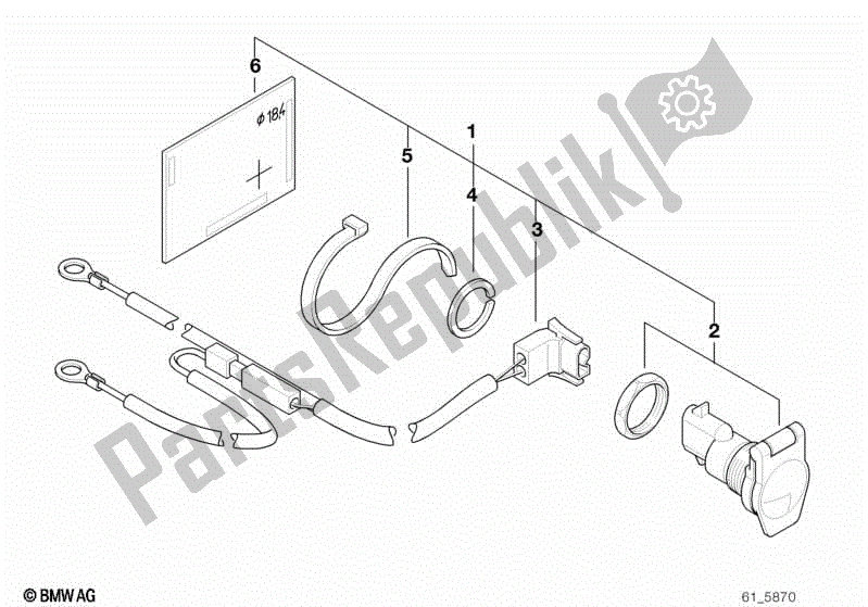 Todas las partes para Toma De Corriente de BMW F 650 ST  E 169 1996 - 2000