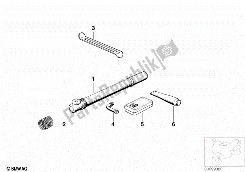 Todas las partes para Kit De Reparación De Neumáticos de BMW F 650 ST  E 169 1996 - 2000