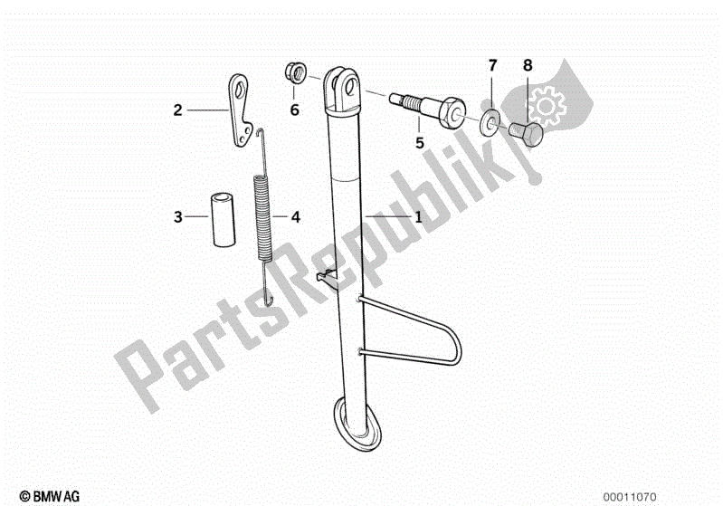 Toutes les pièces pour le Béquille Latérale du BMW F 650 ST  E 169 1996 - 2000