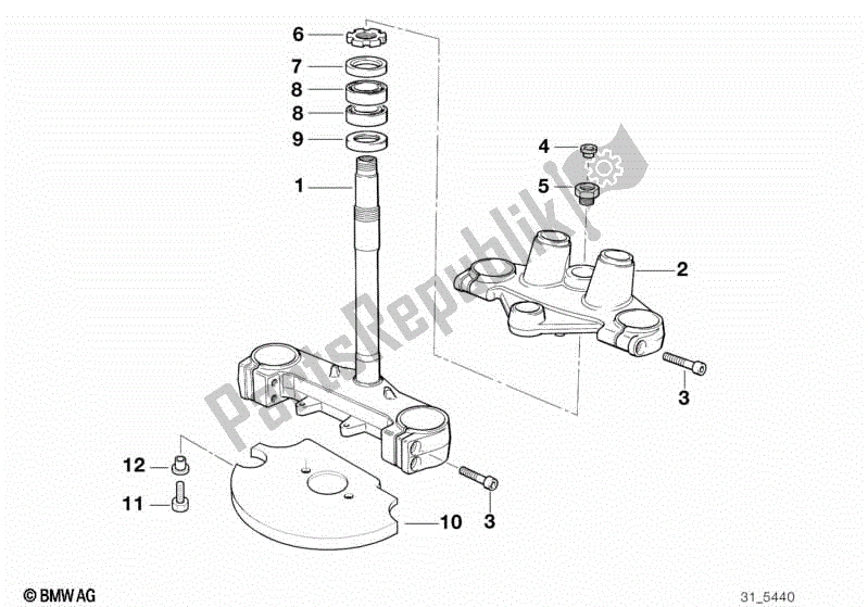 Todas las partes para Puente De Horquilla Telescopio de BMW F 650 ST  E 169 1996 - 2000