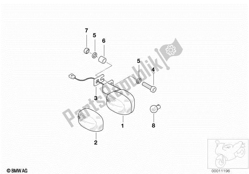 Todas las partes para Indicador De Giro de BMW F 650 ST  E 169 1996 - 2000