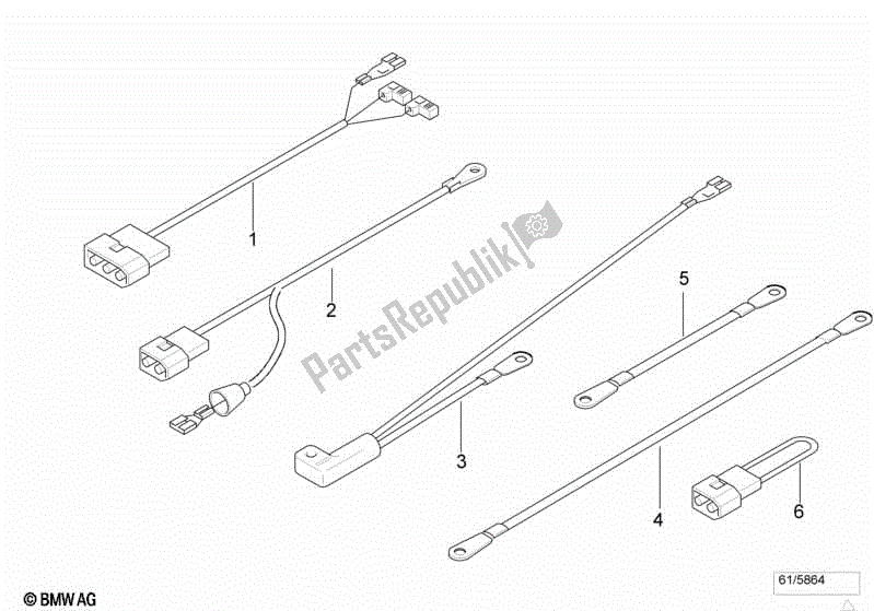 Todas las partes para Varios Mazos De Cables Adicionales de BMW F 650 ST  E 169 1996 - 2000