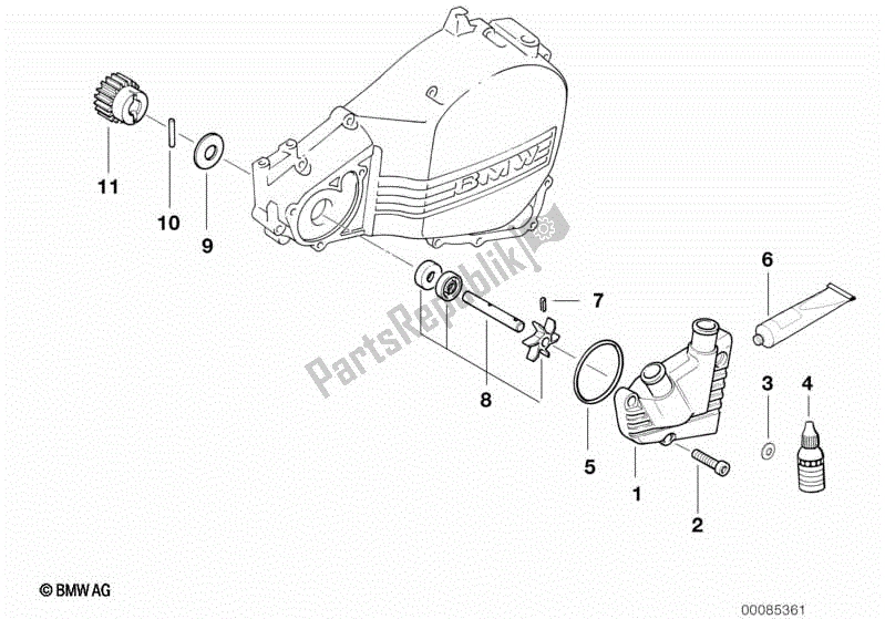 Todas las partes para Bomba De Agua de BMW F 650 ST  E 169 1996 - 2000