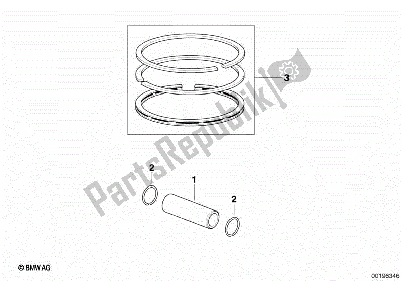 Todas las partes para Pasador De Muñeca / Anillo De Pistón de BMW F 650 ST  E 169 1996 - 2000