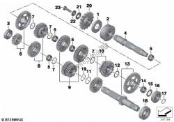 Pièces de transmission / d'engrenages à 6 vitesses