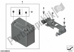 batería con soporte