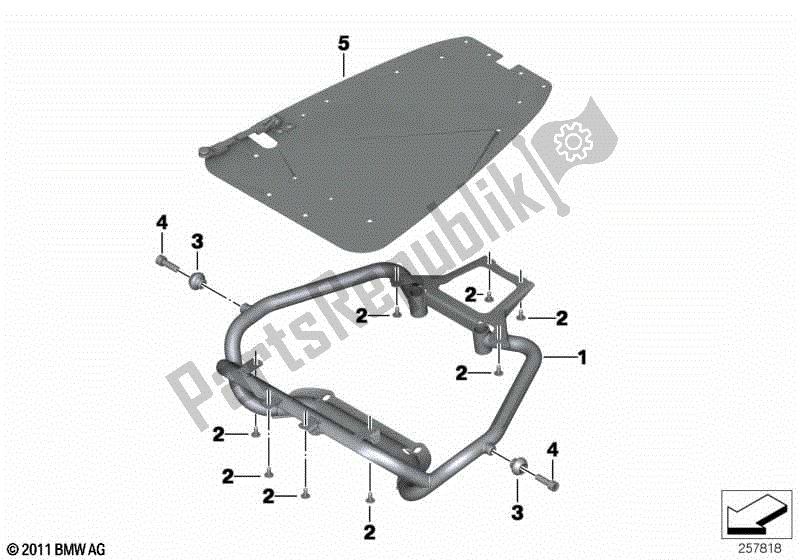 Todas las partes para Soporte Para Módulo De Radiocomunicaciones de BMW F 700 GS K 70 2012 - 2016