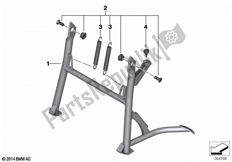 Todas las partes para Soporte Central de BMW F 700 GS K 70 2012 - 2016