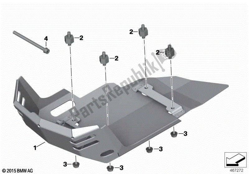 Todas las partes para Defensa Del Motor, De Aluminio, Grande de BMW F 700 GS K 70 2012 - 2016