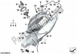 Fuel tank/mounting parts