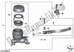 Handbrake assembly handlebar clamp M6