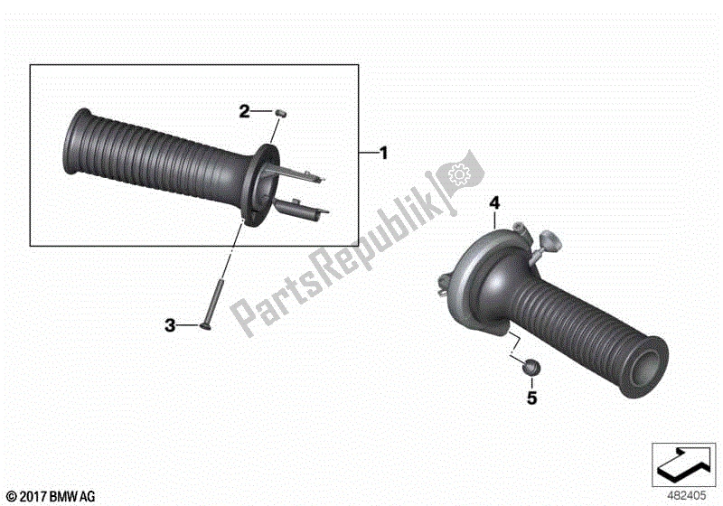 Todas las partes para Puños De Manillar Para Vehículos Especiales de BMW F 700 GS K 70 2012 - 2016