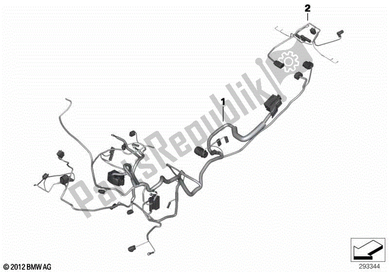 Todas las partes para Arnés De Seguridad Principal Vle De Propósito Especial. De BMW F 700 GS K 70 2012 - 2016