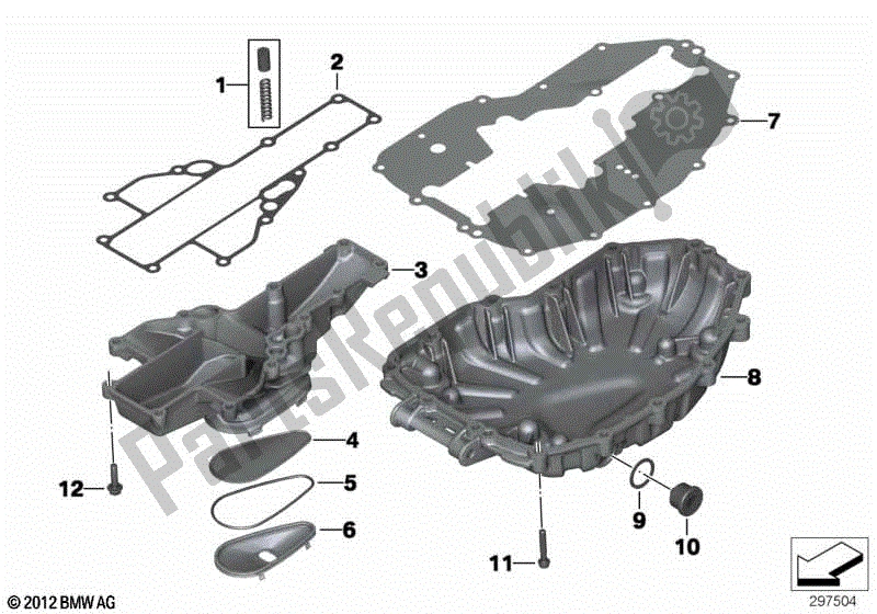 Todas las partes para Colector De Aceite de BMW F 700 GS K 70 2012 - 2016