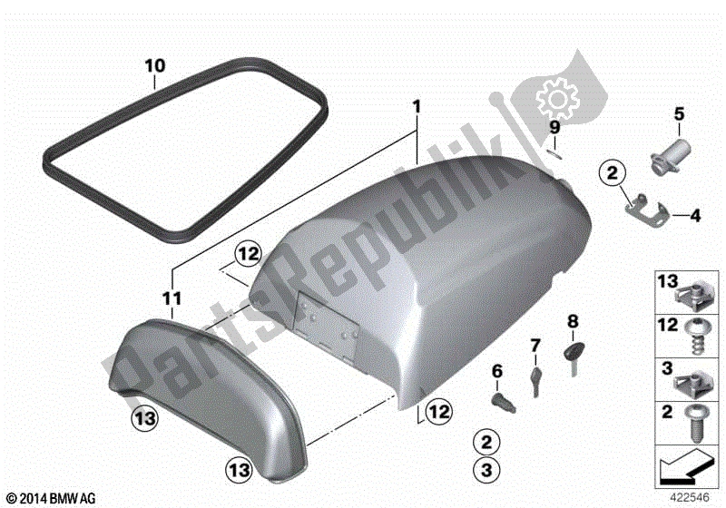 Todas las partes para Cabina De Radio Teléfono de BMW F 700 GS K 70 2012 - 2016